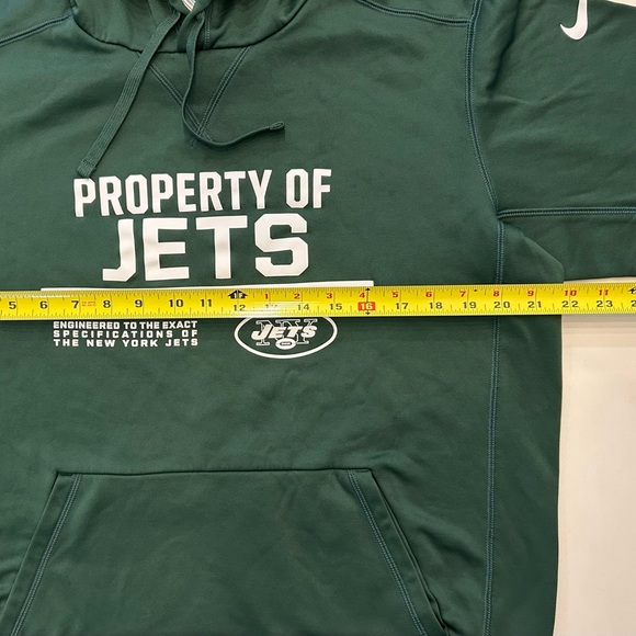 Nike NFL Official On Field Apparel Jets Hoodie Mens Size Medium Retailed At $75 - Picture 2 of 4